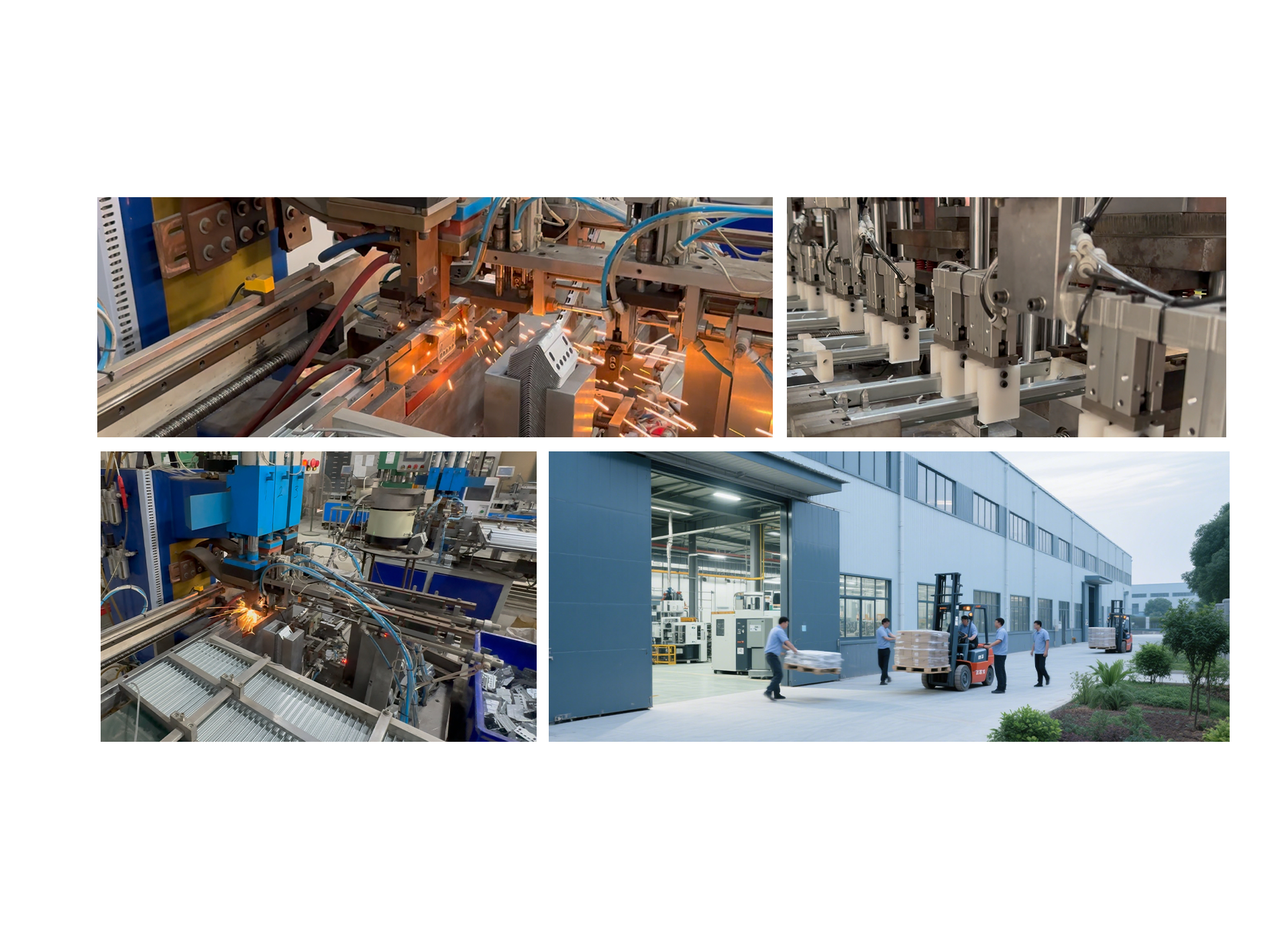GUSSDA production equipment and materials moving through the factory