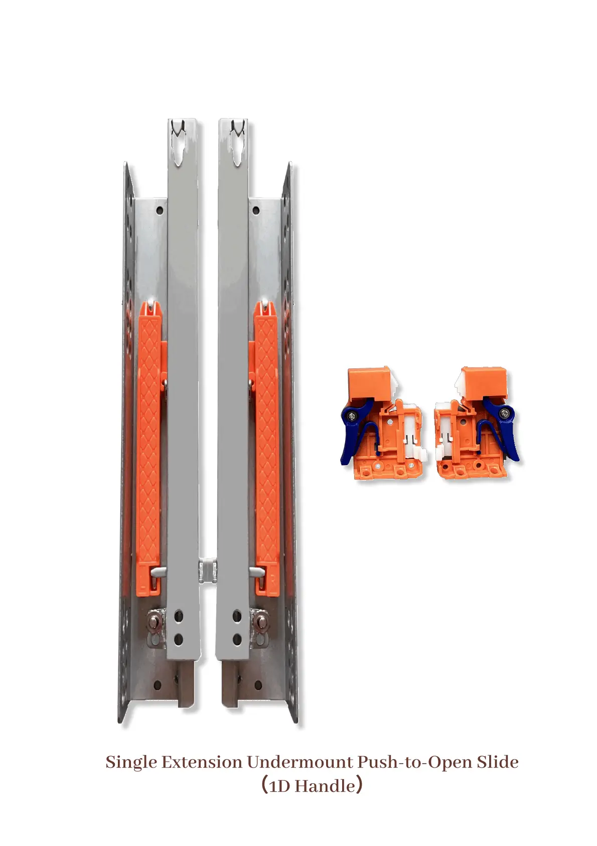 Push-to-Open Undermount<br><em>1D Handle</em>